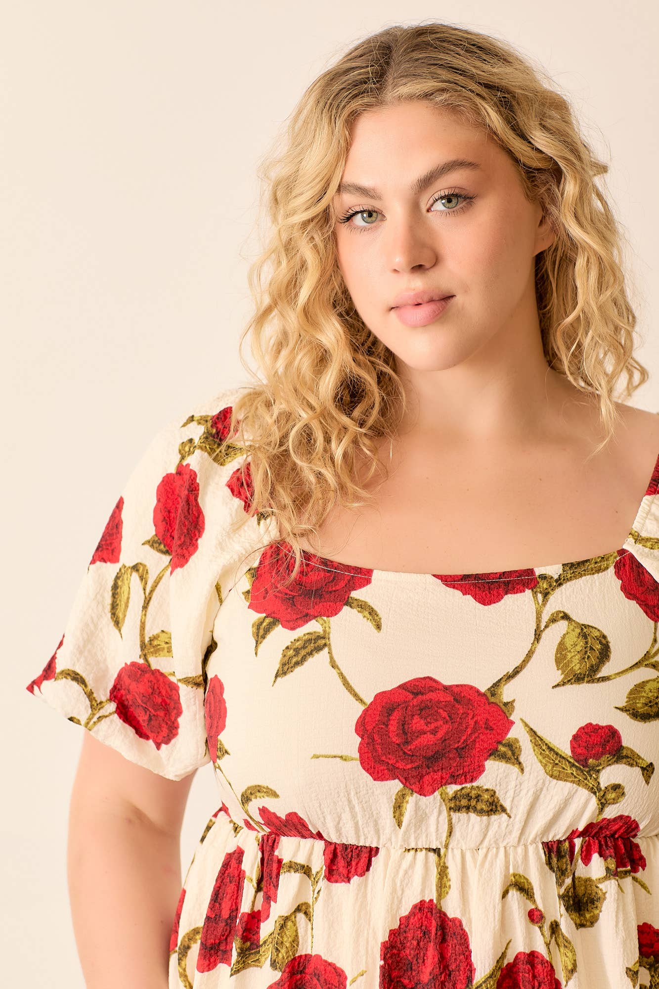 Rose Printed Dress
