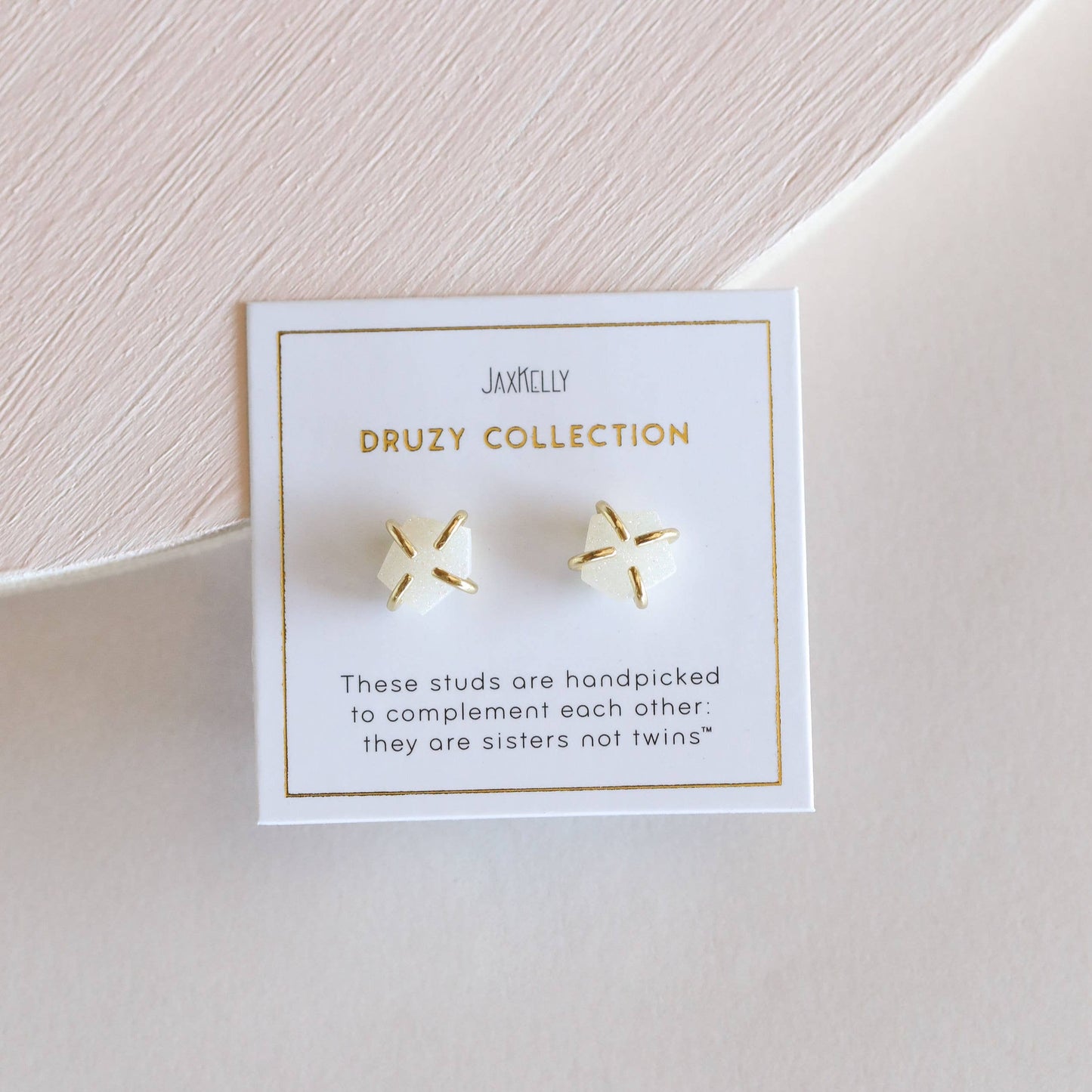 Druzy Prong Earrings