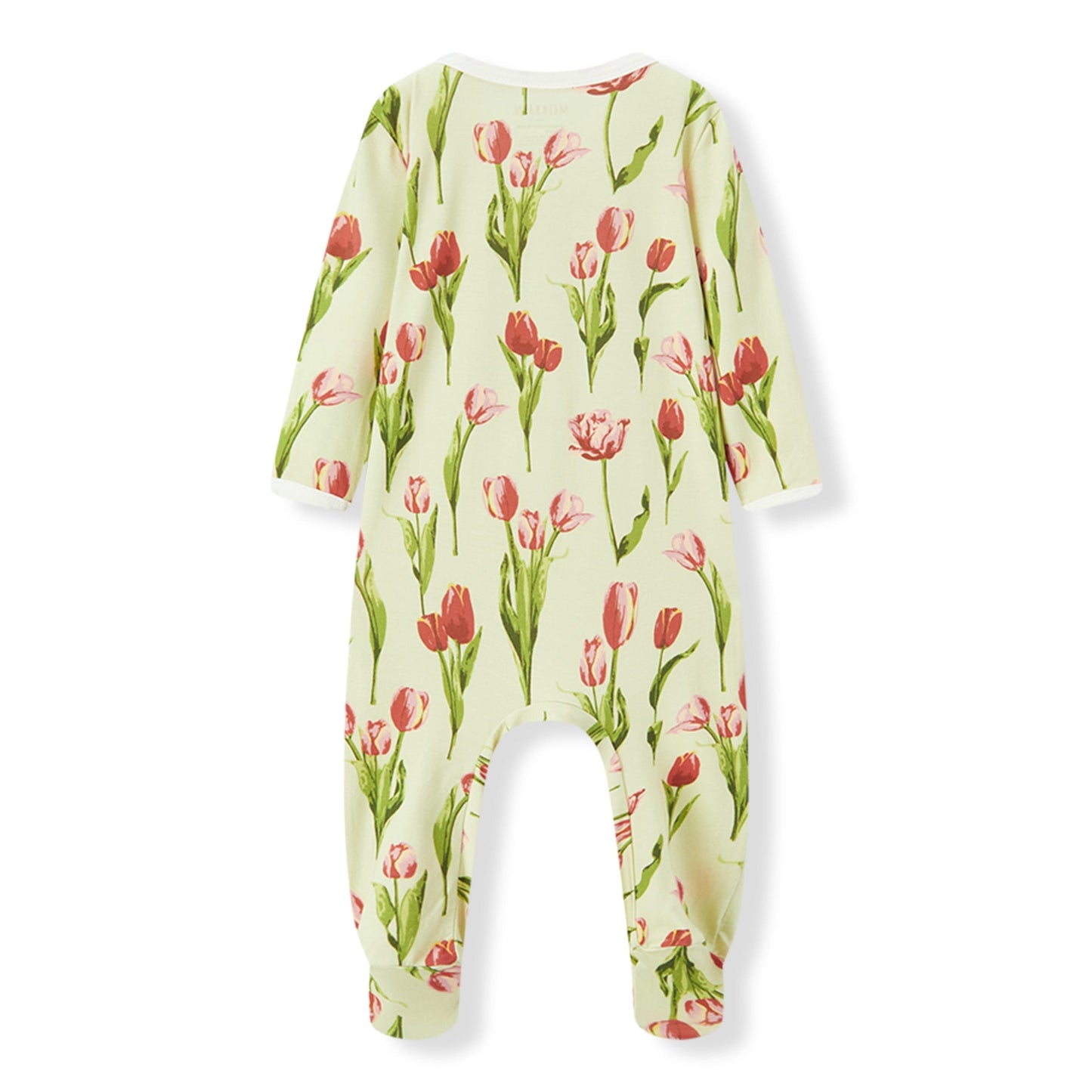 Luxe Stretch Zipper Footed Romper - Tulip