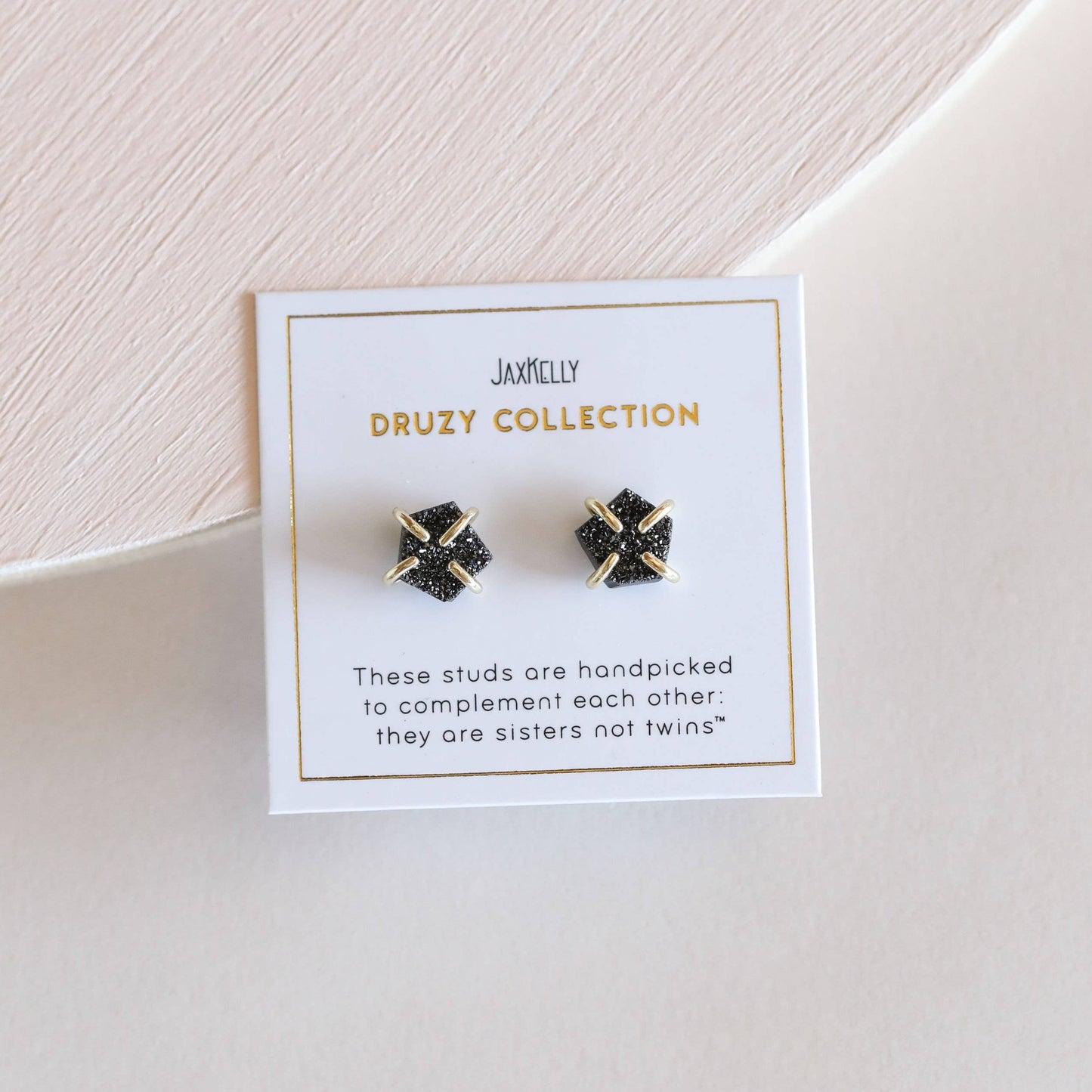 Druzy Prong Earrings