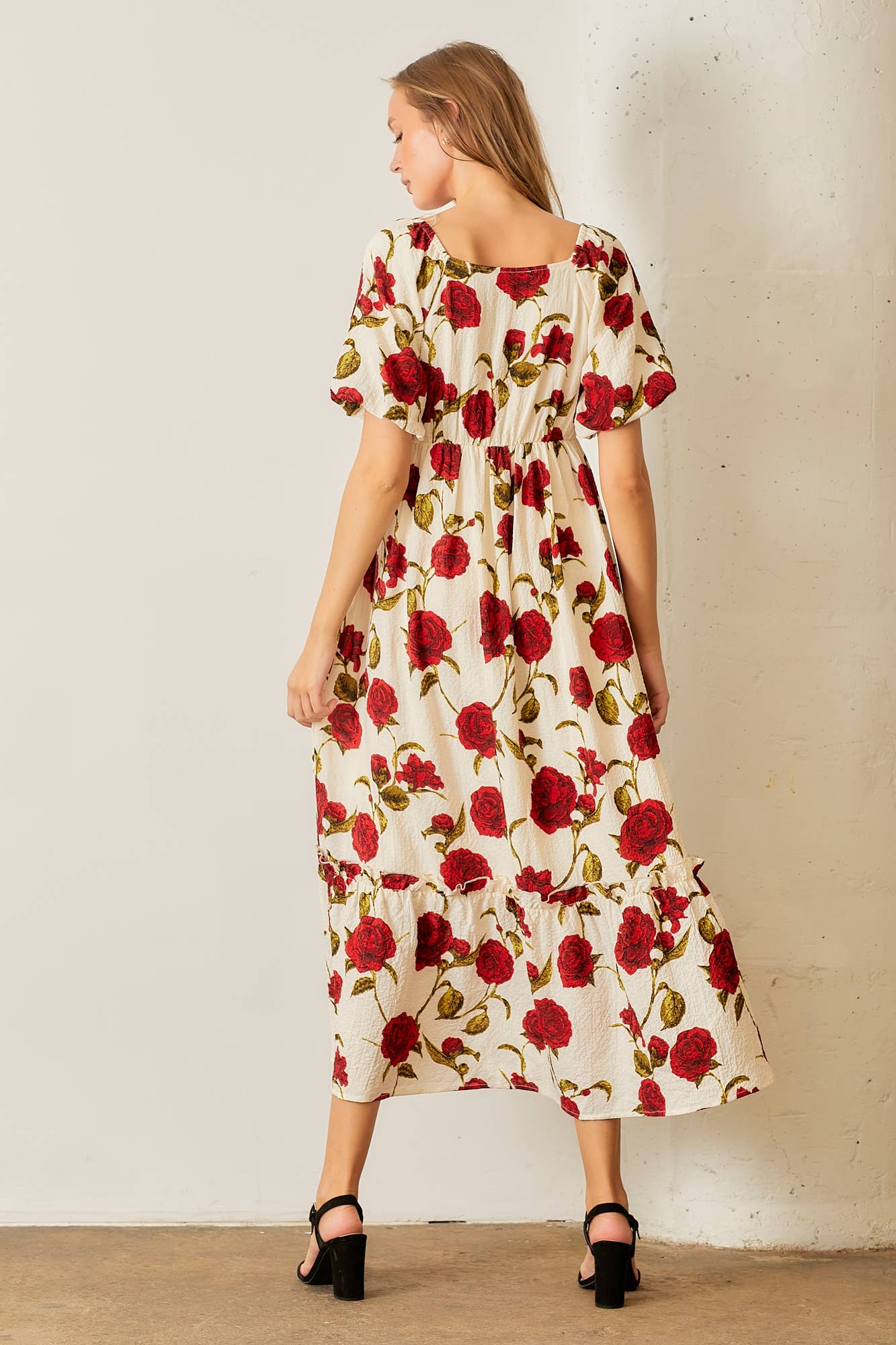 Rose Printed Dress