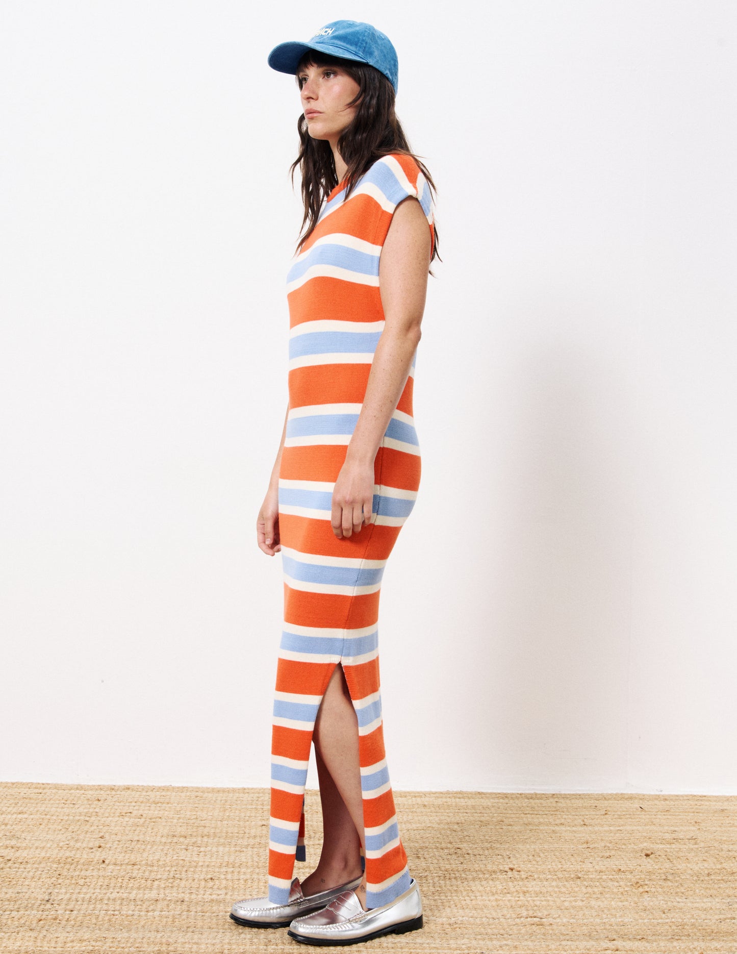 Alette Striped Knit Maxi Dress