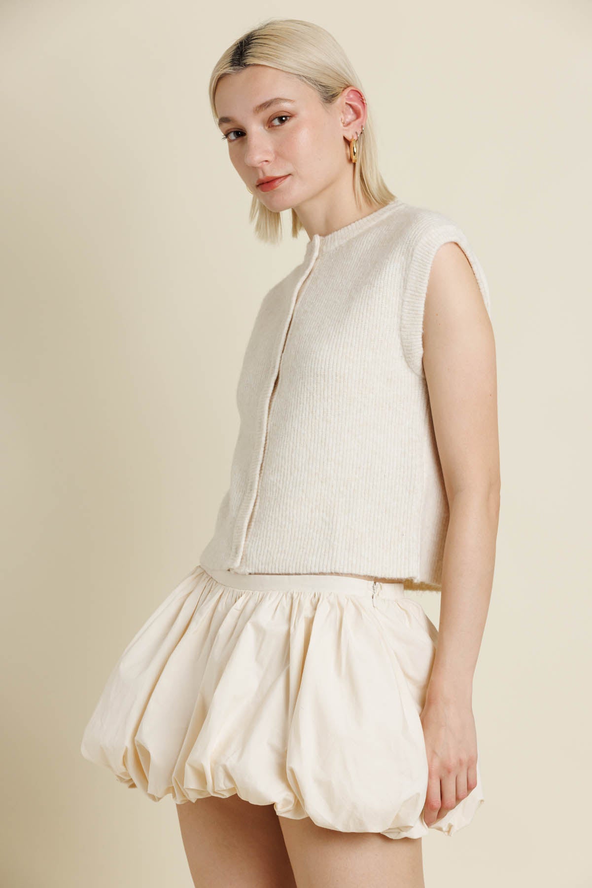 Mika Ribbed Knit Vest