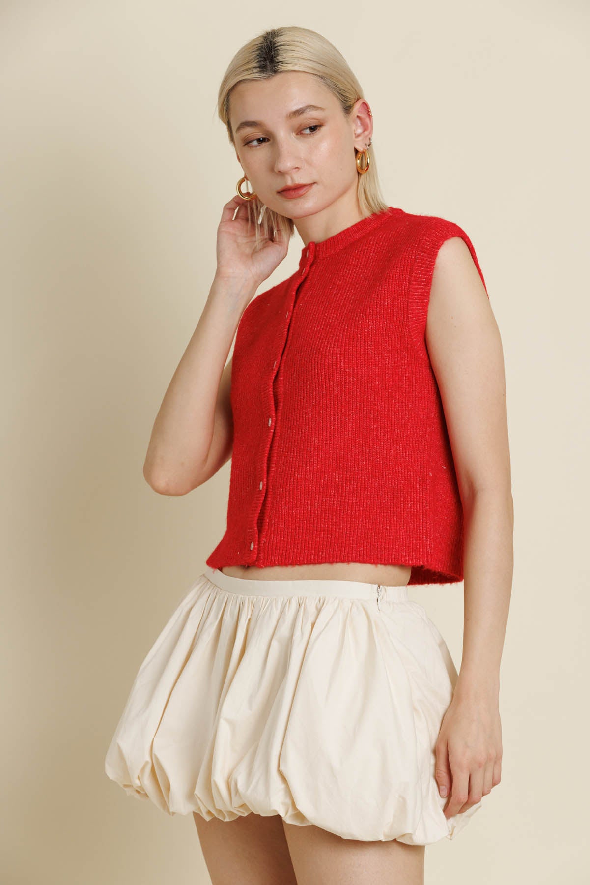 Mika Ribbed Knit Vest