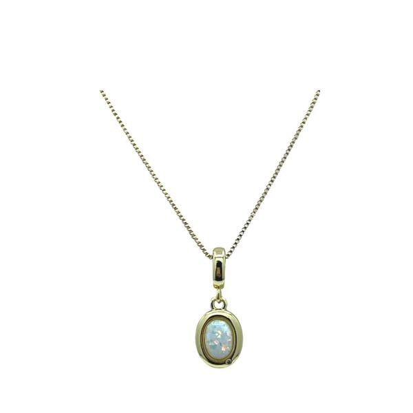 Opal Charm Necklace