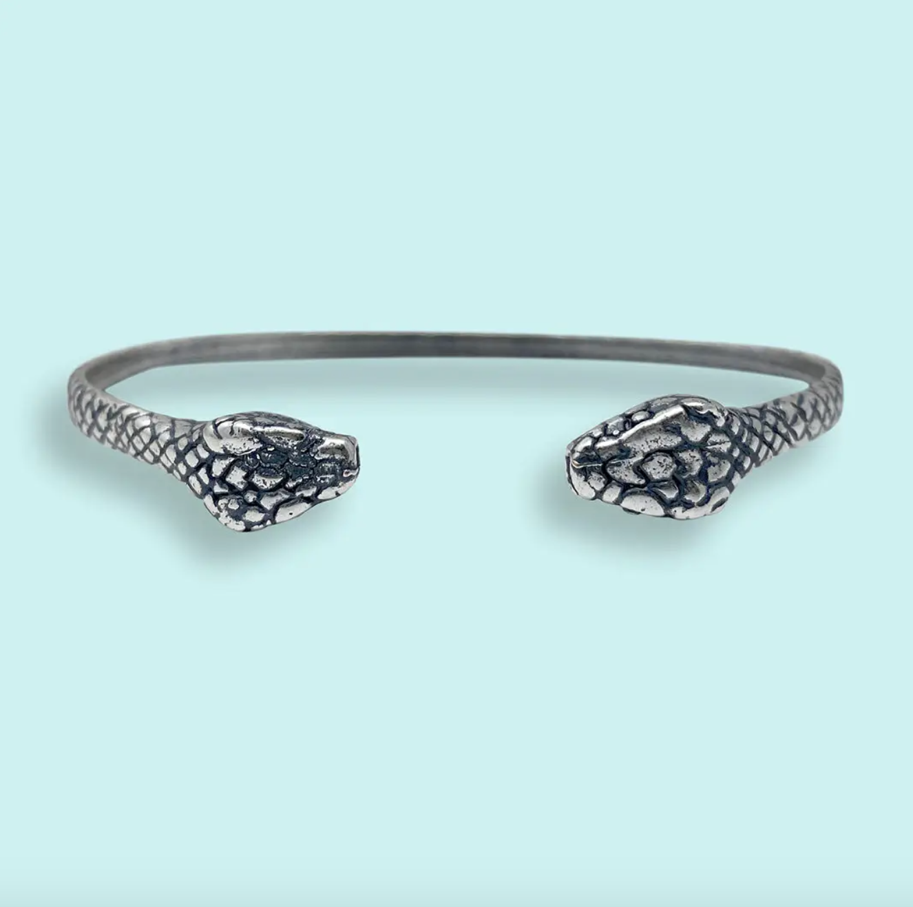 Silver Snake Cuff Bracelet