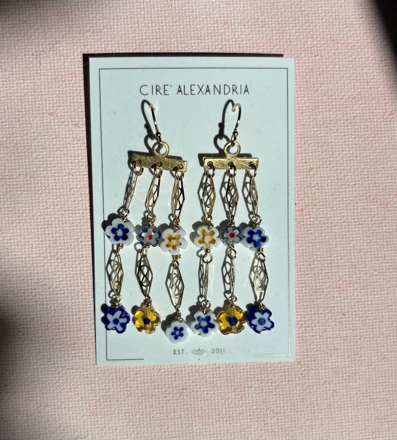 Flower Bead Earrings