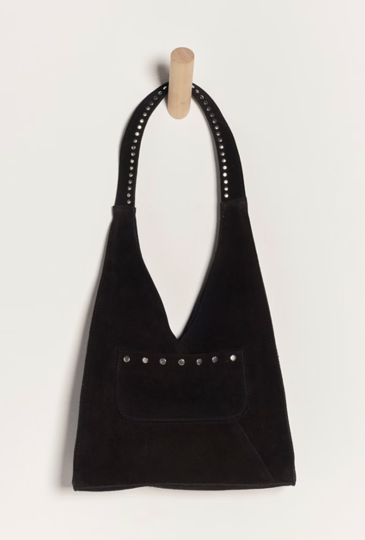 Soho Suede Stud Shoulder Bag