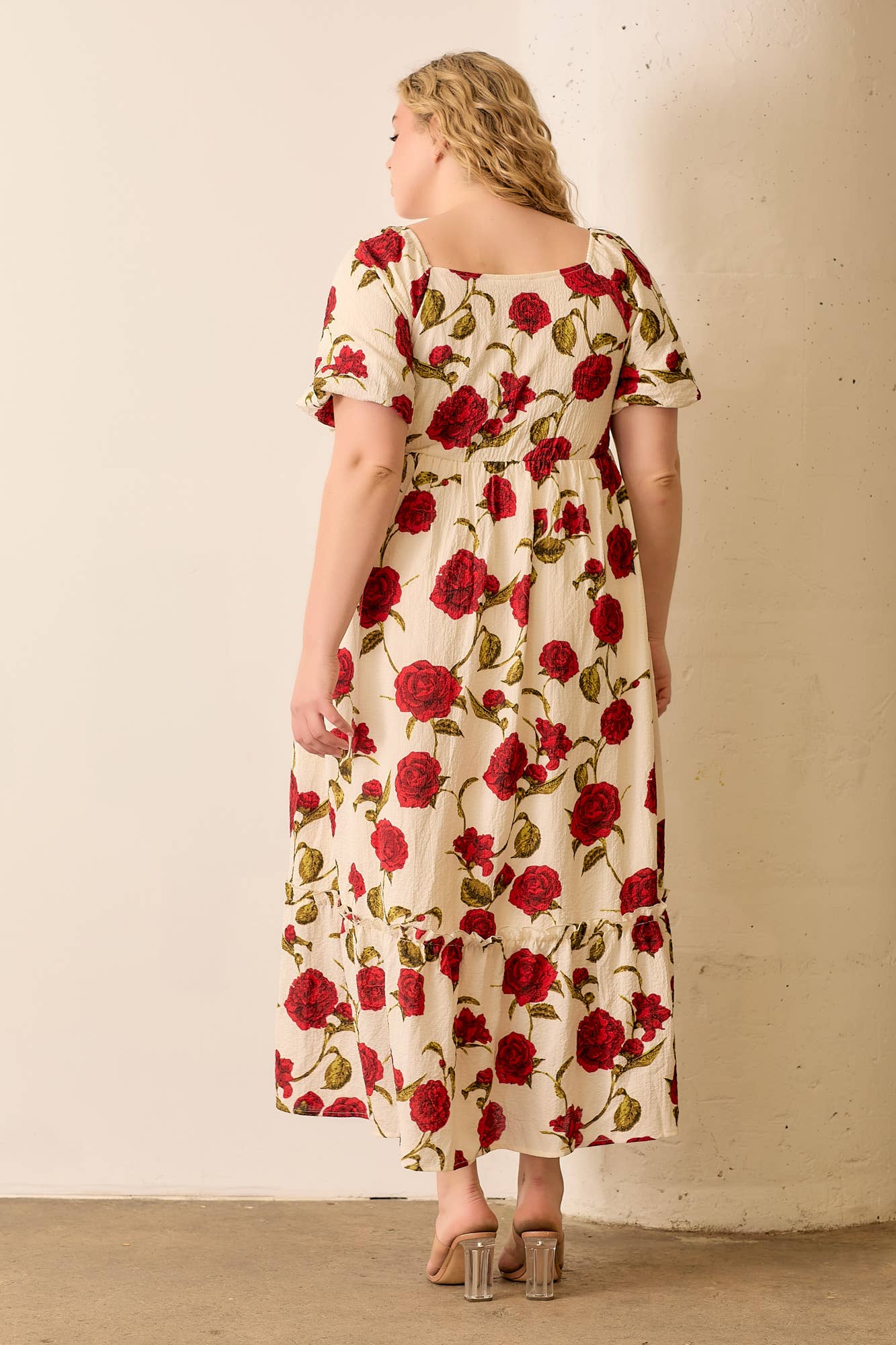 Rose Printed Dress