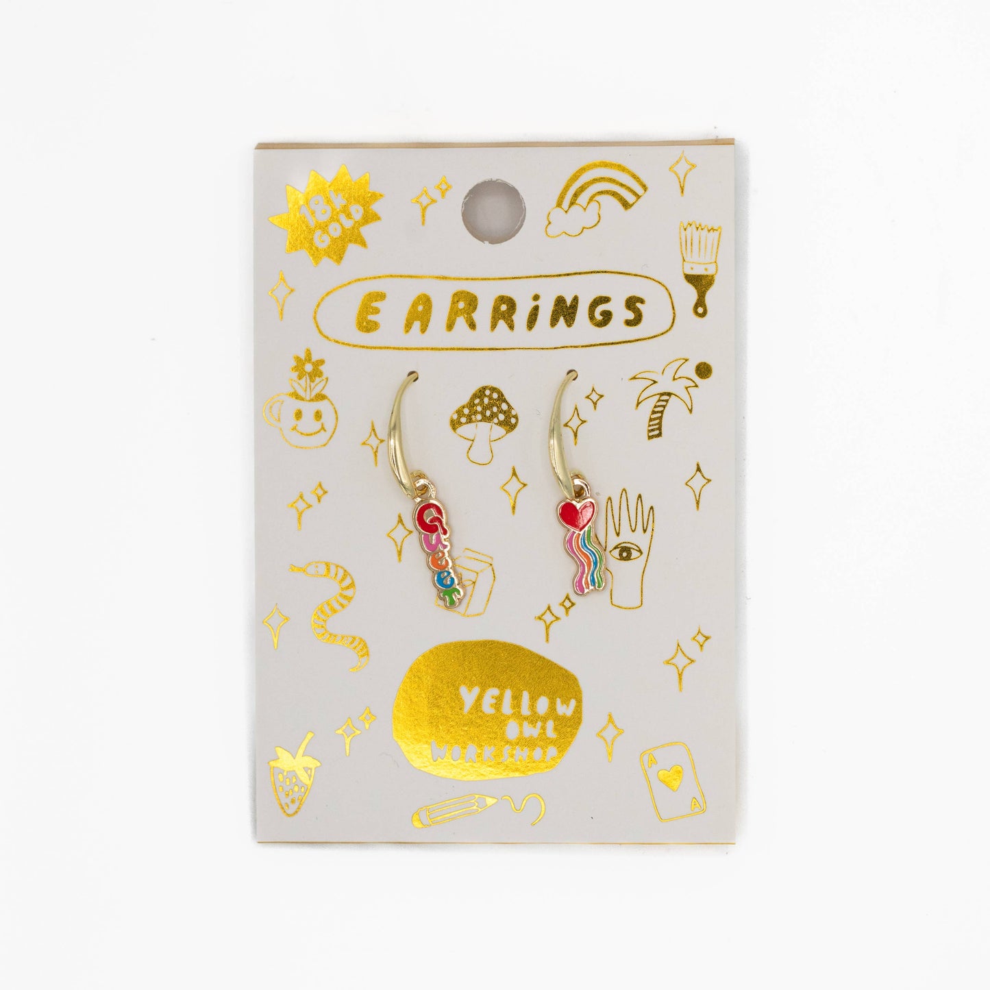 Queer Heart Earrings