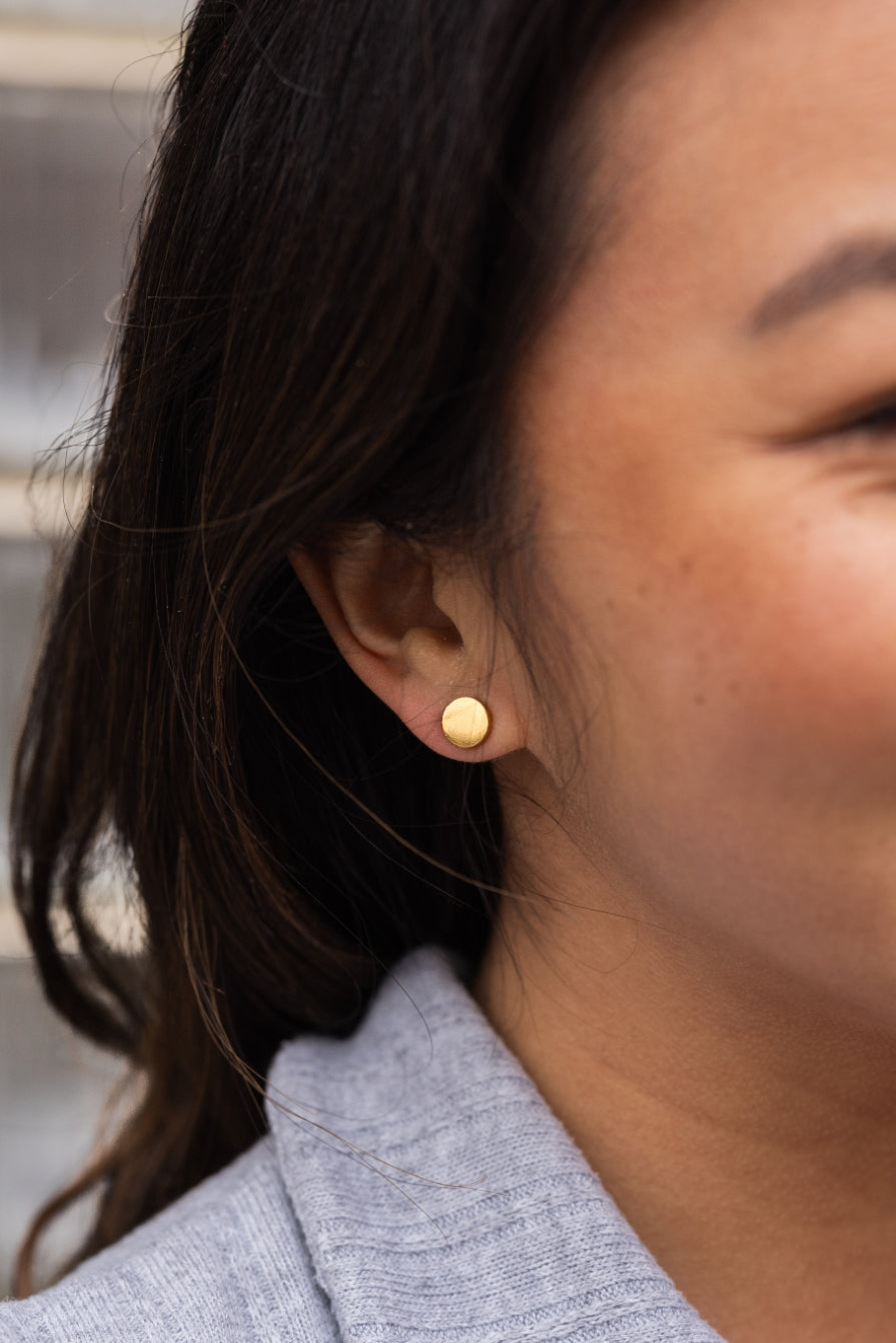 Luxe Circle Stud Earrings