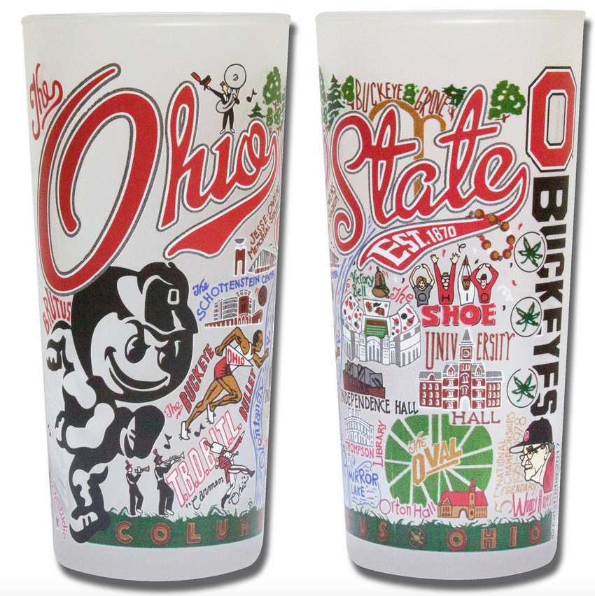 The Ohio State University Collegiate Drinking Glass