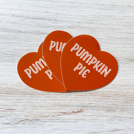 Pumpkin Pie Heart Sticker