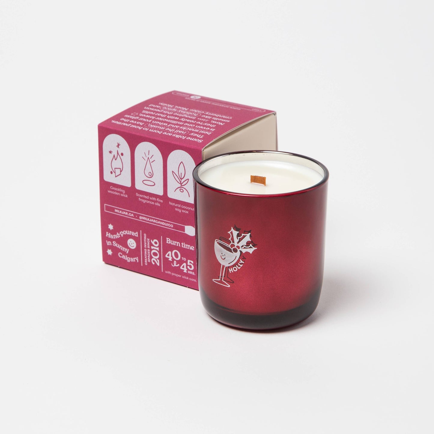 Holly Coconut Soy 8oz Candle