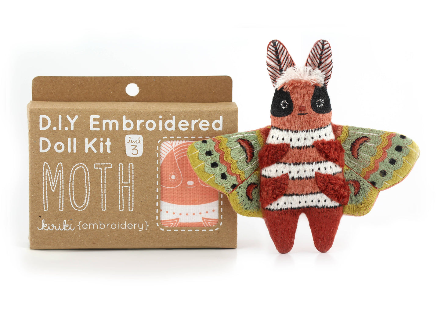 Moth Embroidery Kit