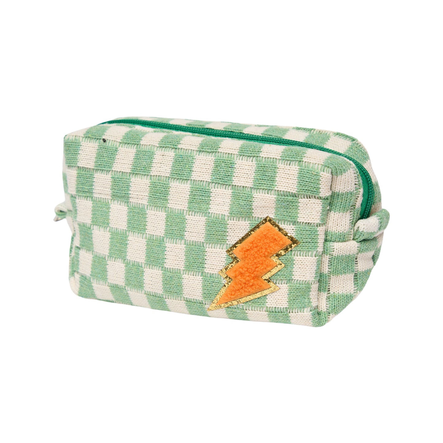 Checkered Cosmetic Bag