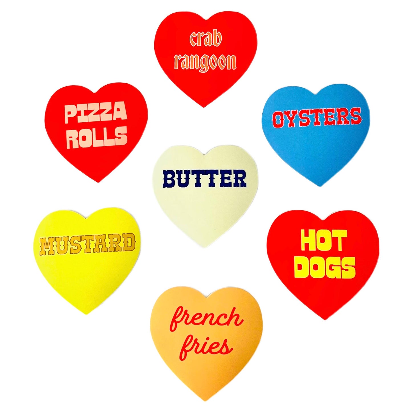 French Fries Heart Sticker