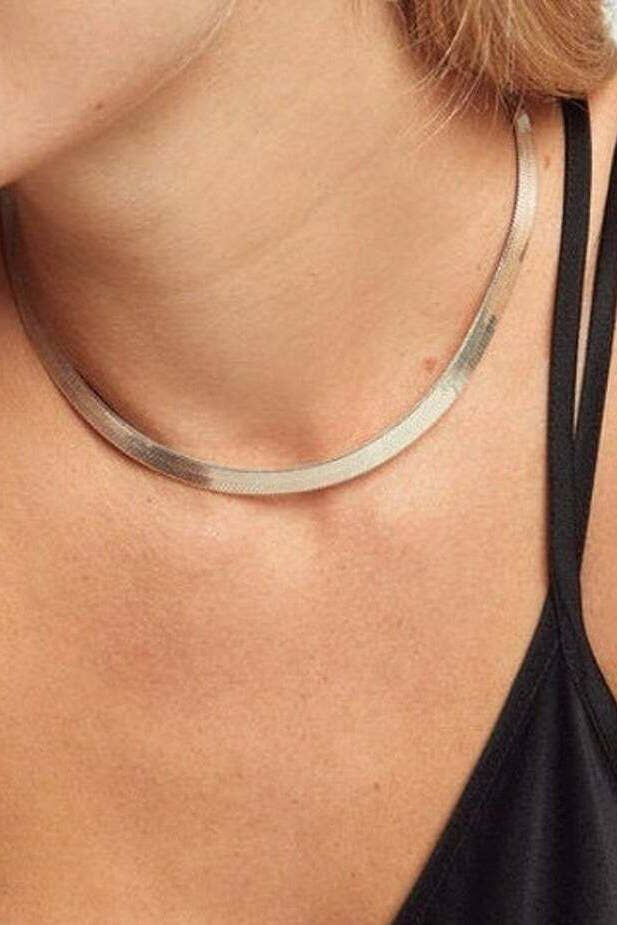 Zoe Stainless Steel Snake Chain Necklace