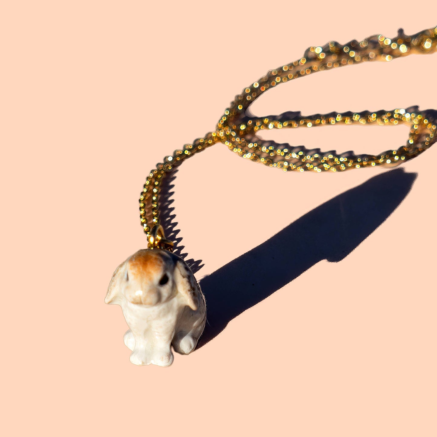 Tiny Fluff Rabbit Necklace