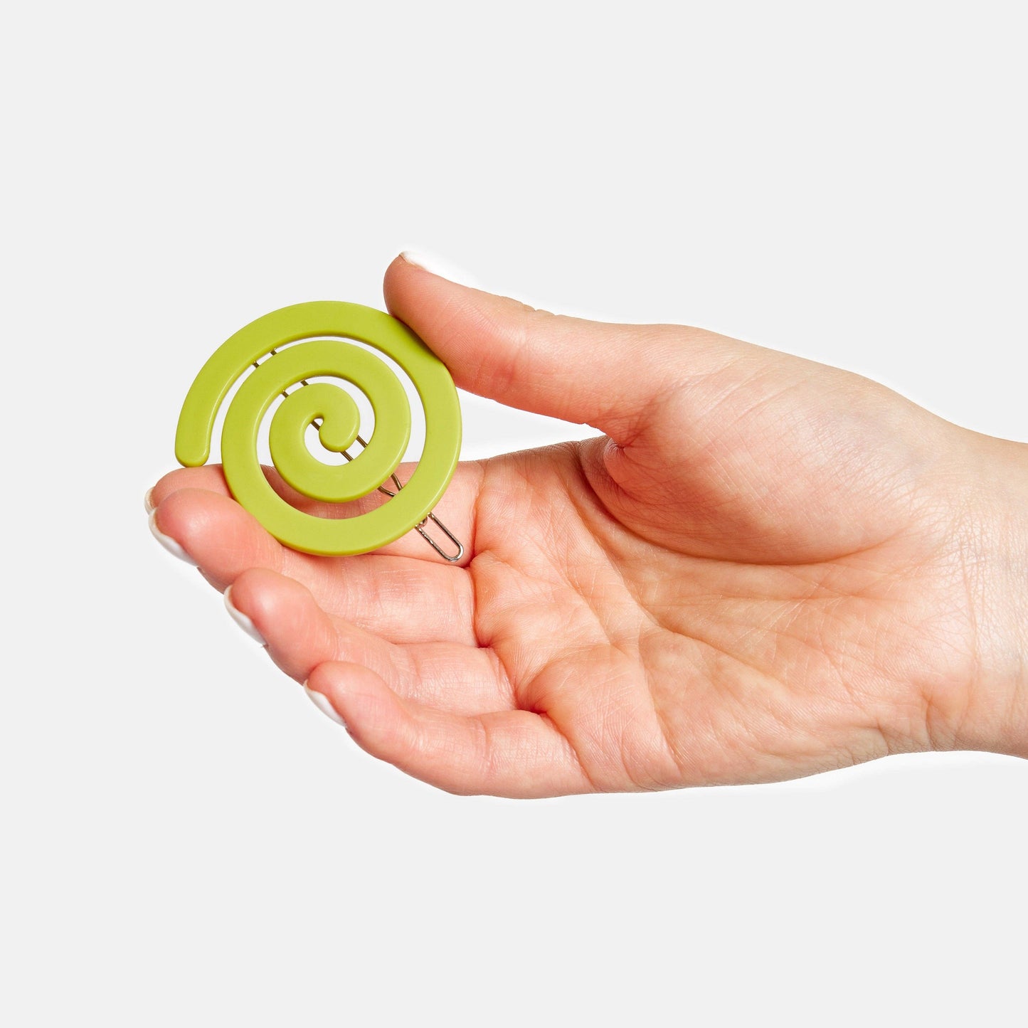 Chartreuse Spiral Clip