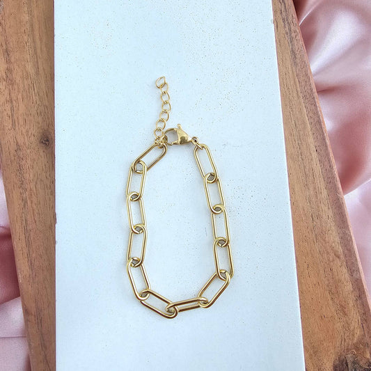 Luxe Chunky Paper Clip Bracelet