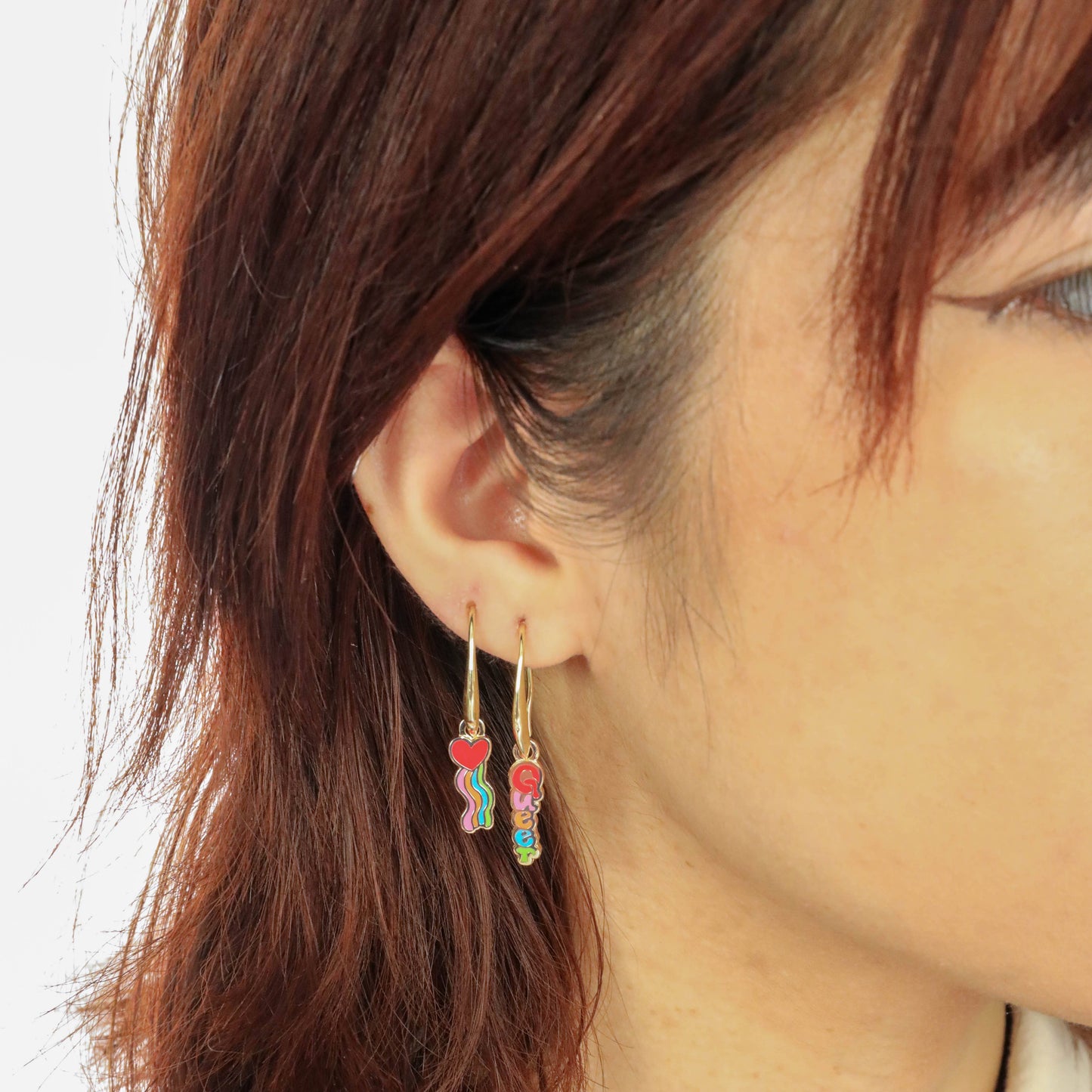 Queer Heart Earrings