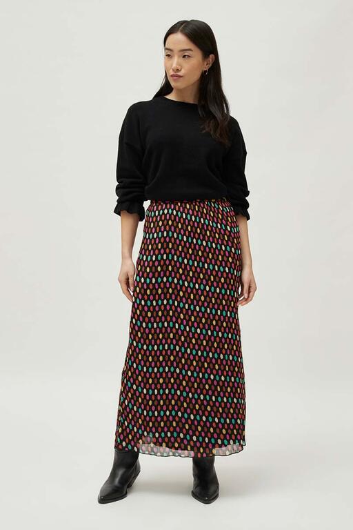 Zoey Dotted Maxi Skirt