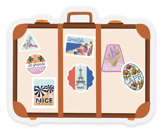 Clear European Travel Case Sticker