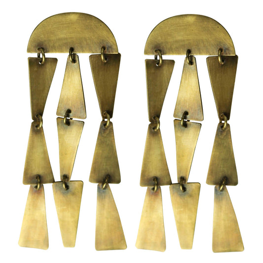 Summit Dangling Earrings - Gold