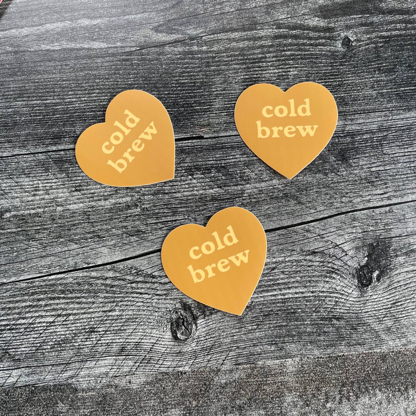 Cold Brew Heart Sticker