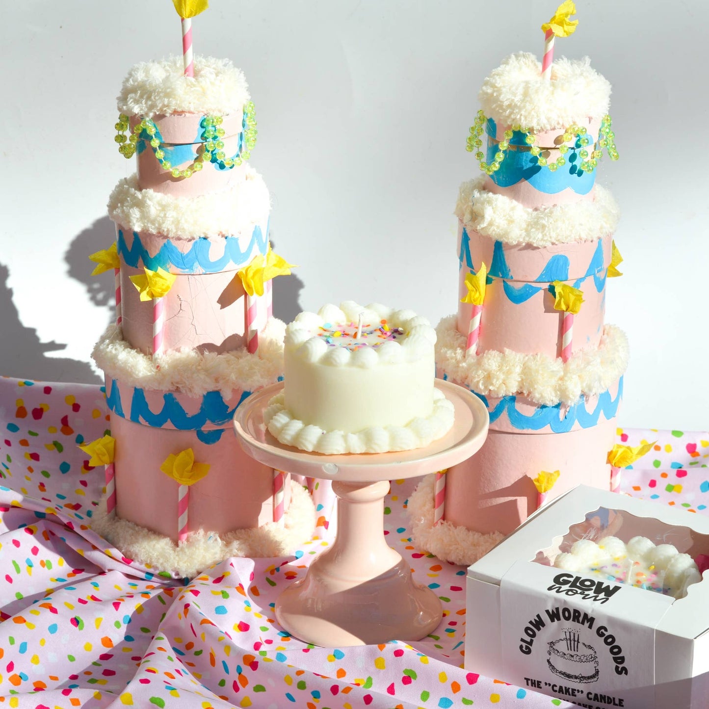 Birthday Cake Shaped Candle (Scented)