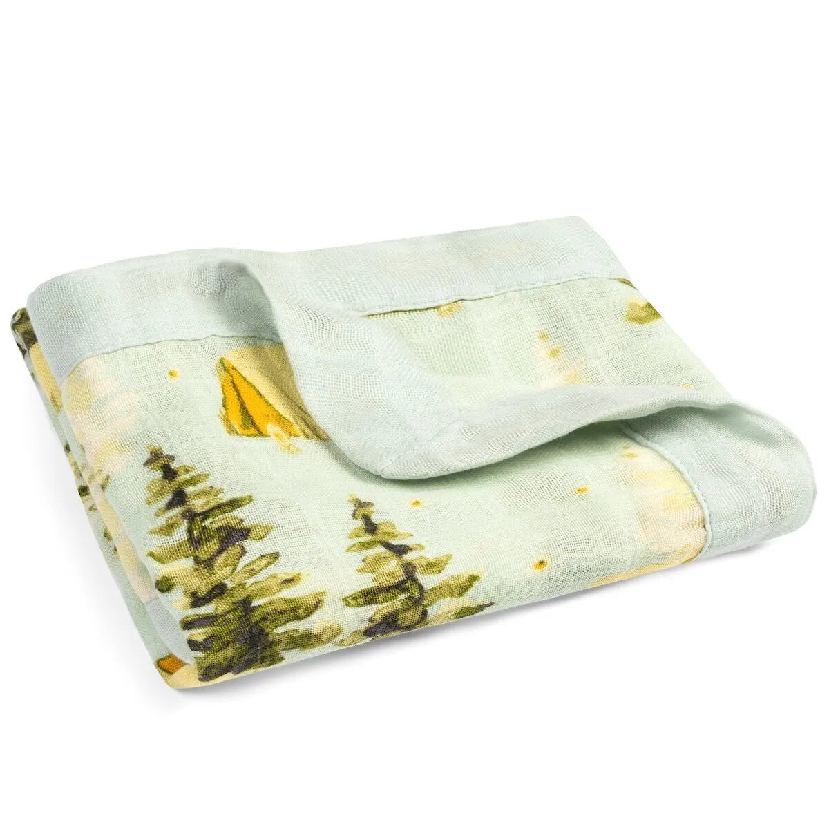 Bamboo Two Layer Muslin Mini Lovey - Camping