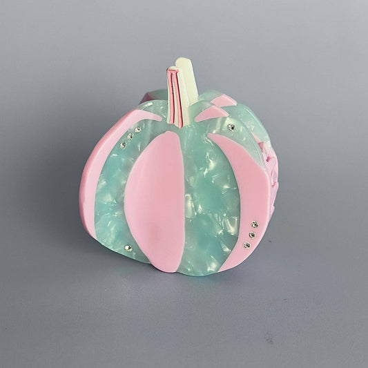 Blue Pumpkin Hair Claw Clip