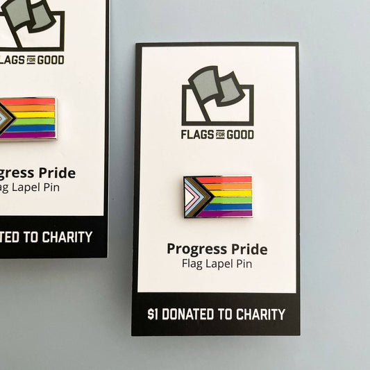 Progress Pride Flag Lapel Pin