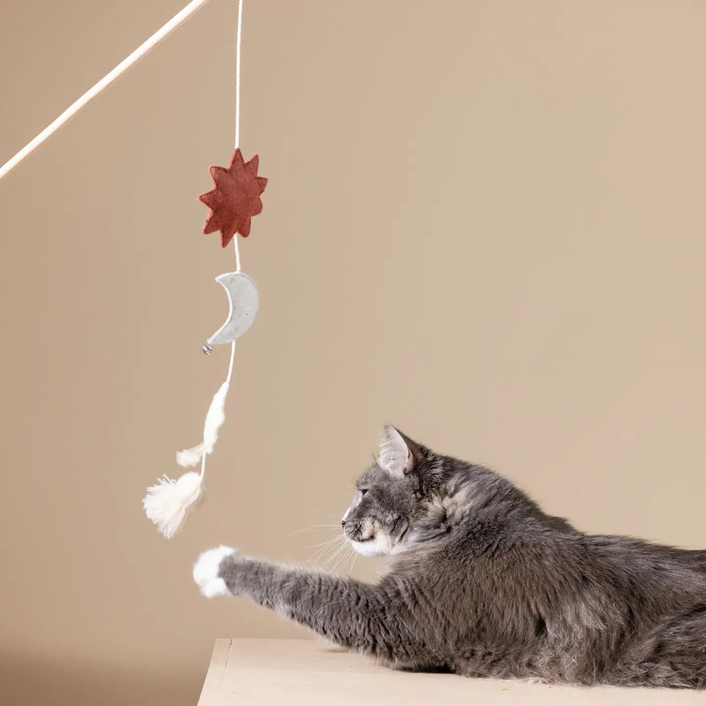 Multi Sensory Teaser Cat Toy- Happy Skies