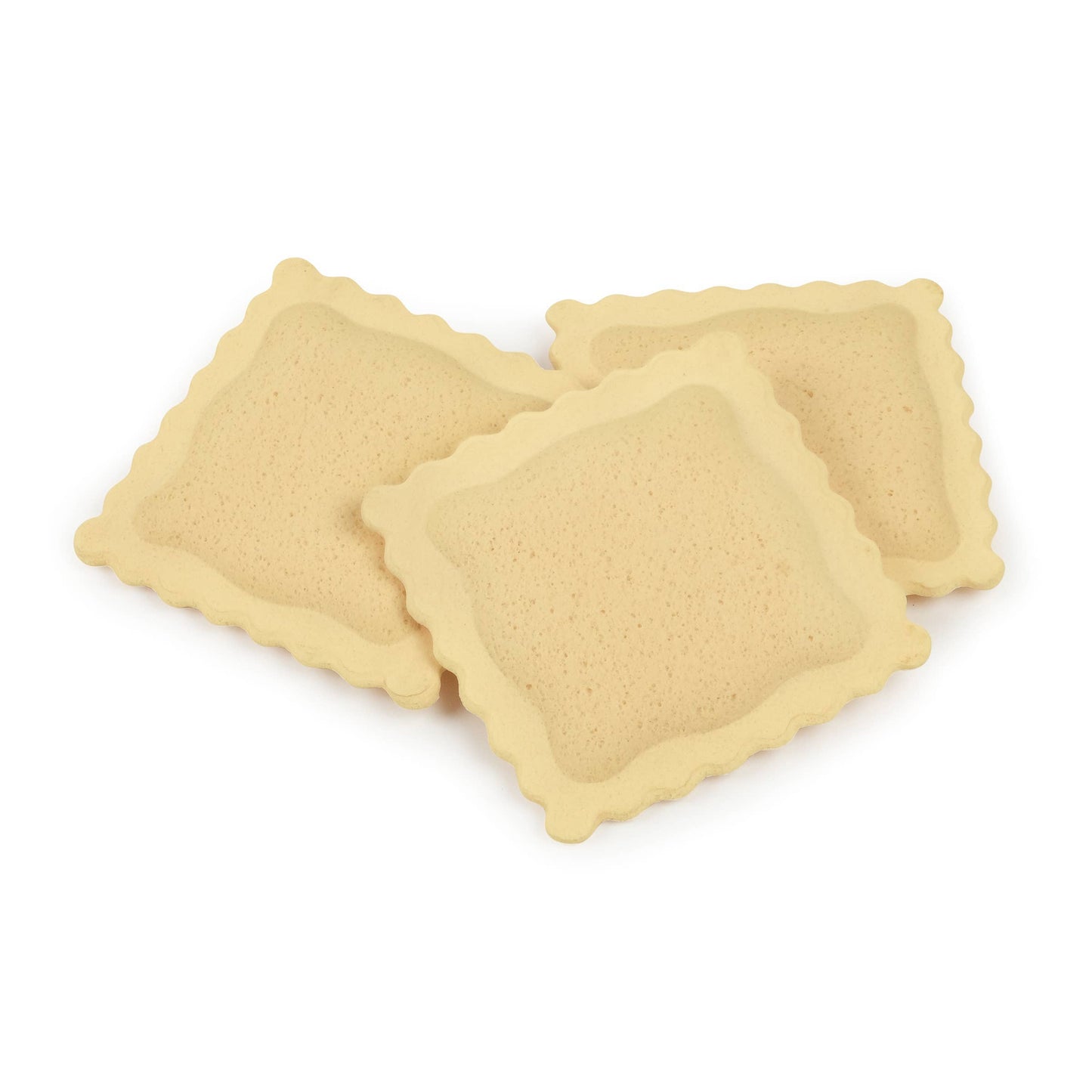 Ravioli Shaped Compressed Sponges