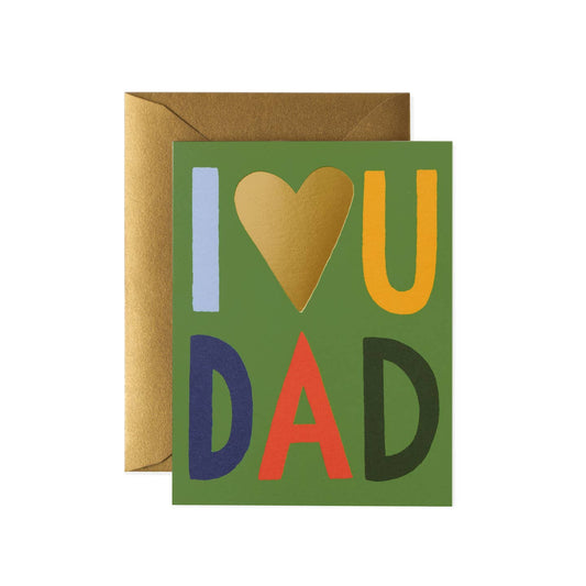 I Heart U Dad Card