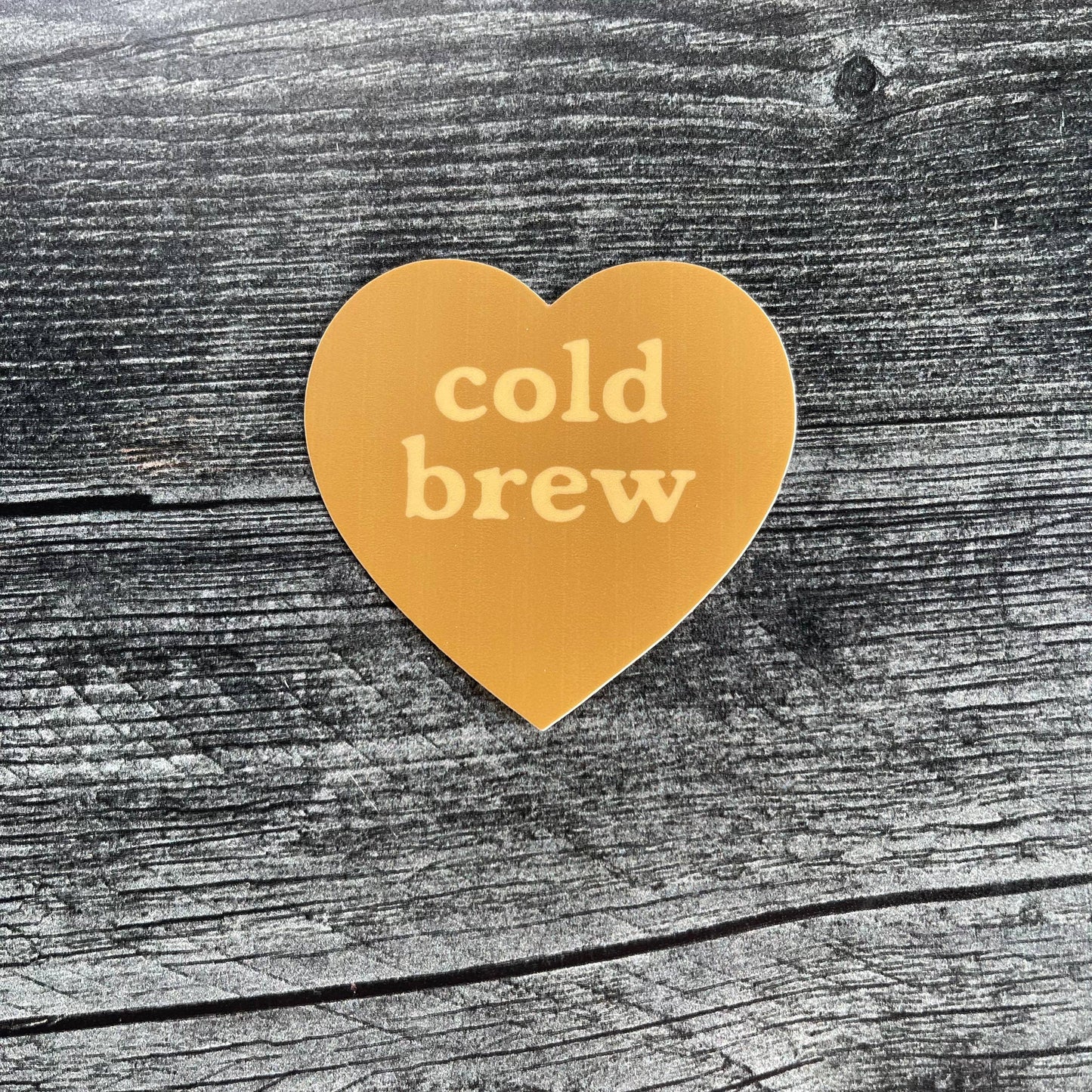 Cold Brew Heart Sticker