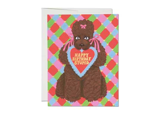 Birthday Poodle Birthday Card