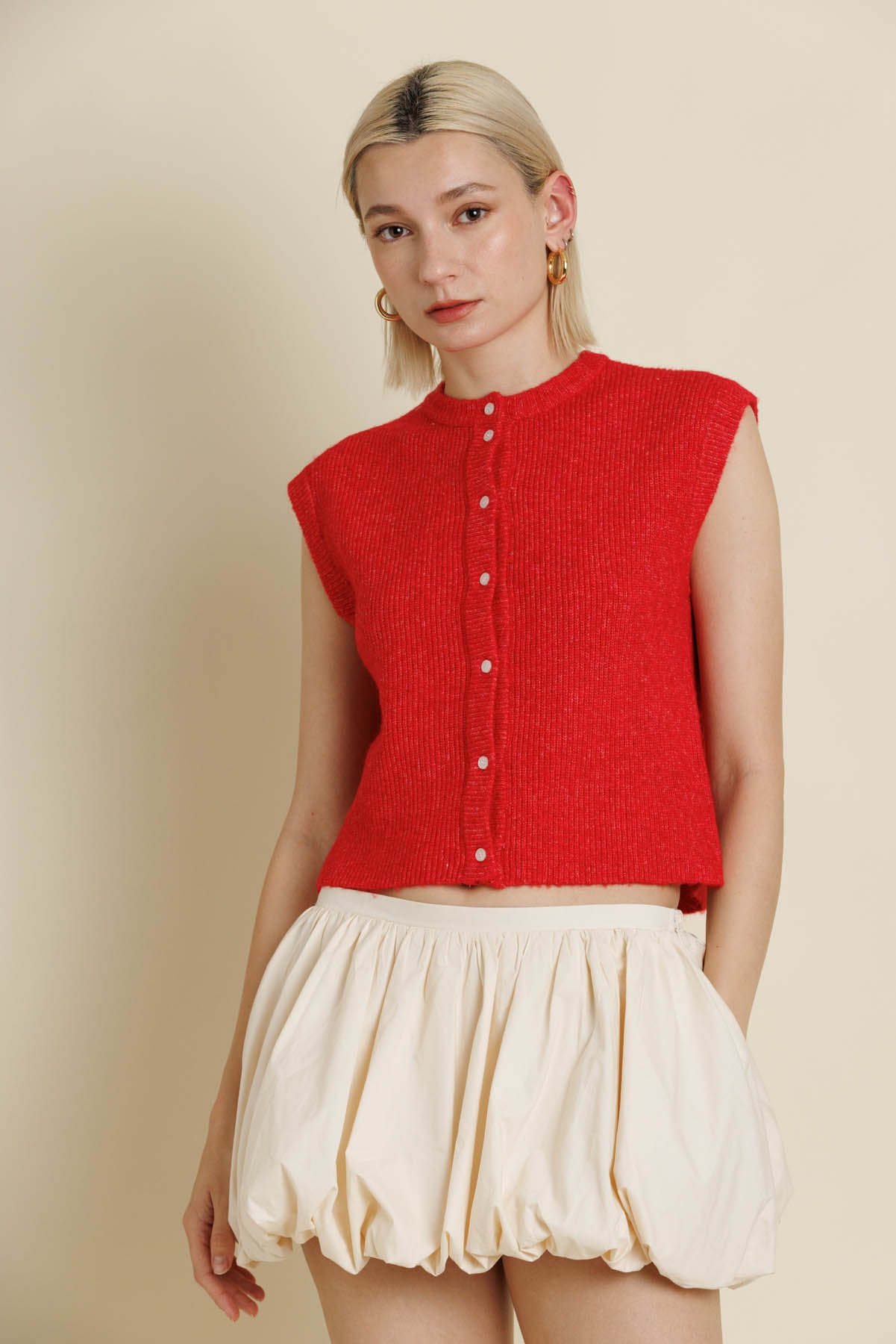 Mika Ribbed Knit Vest