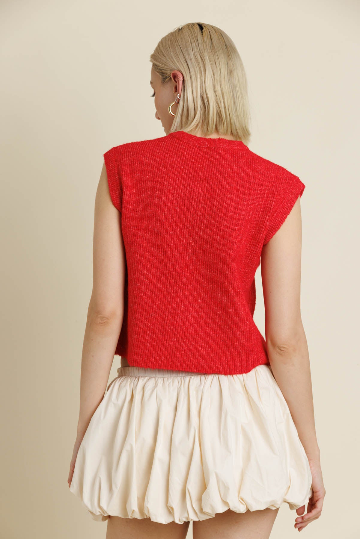 Mika Ribbed Knit Vest