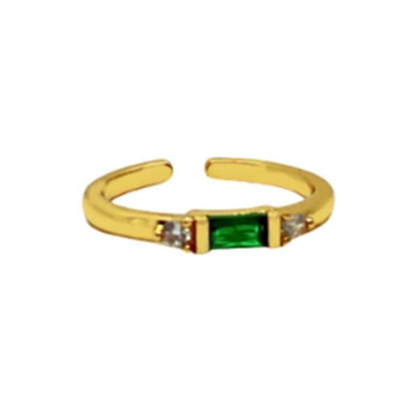 CZ Baguette Adjustable Ring