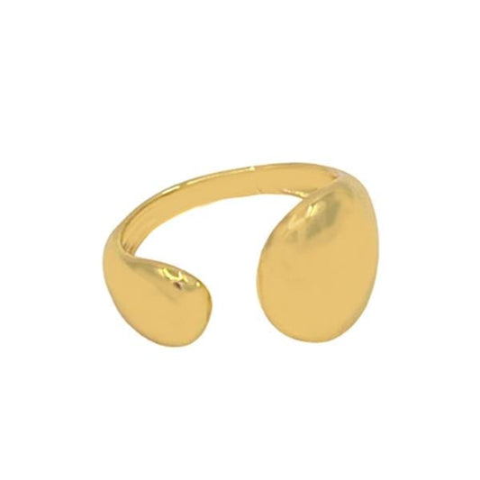 Abstract Adjustable Gold Ring