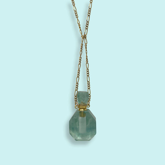 Crystal Perfume Bottle Necklace
