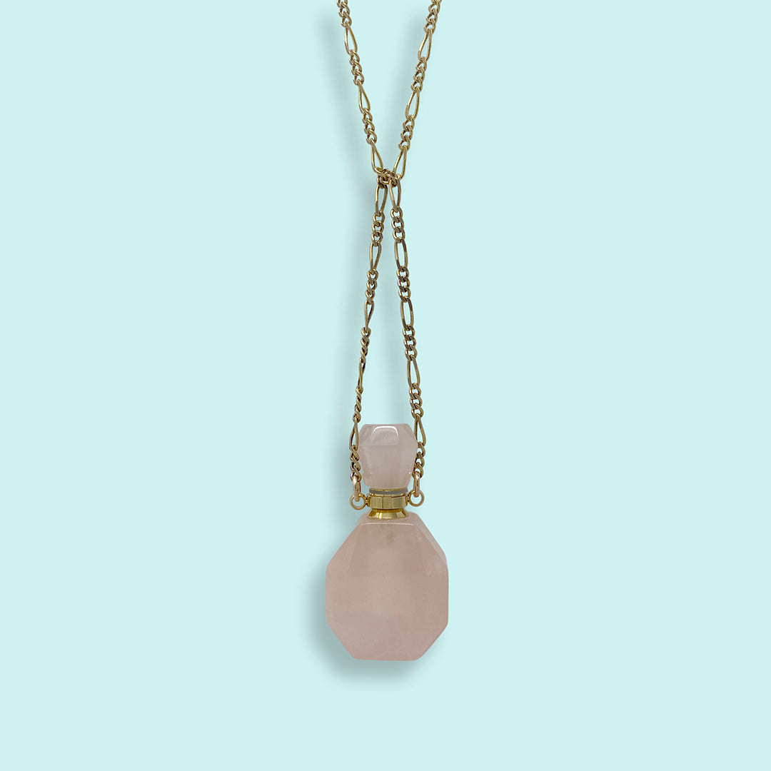 Crystal Perfume Bottle Necklace
