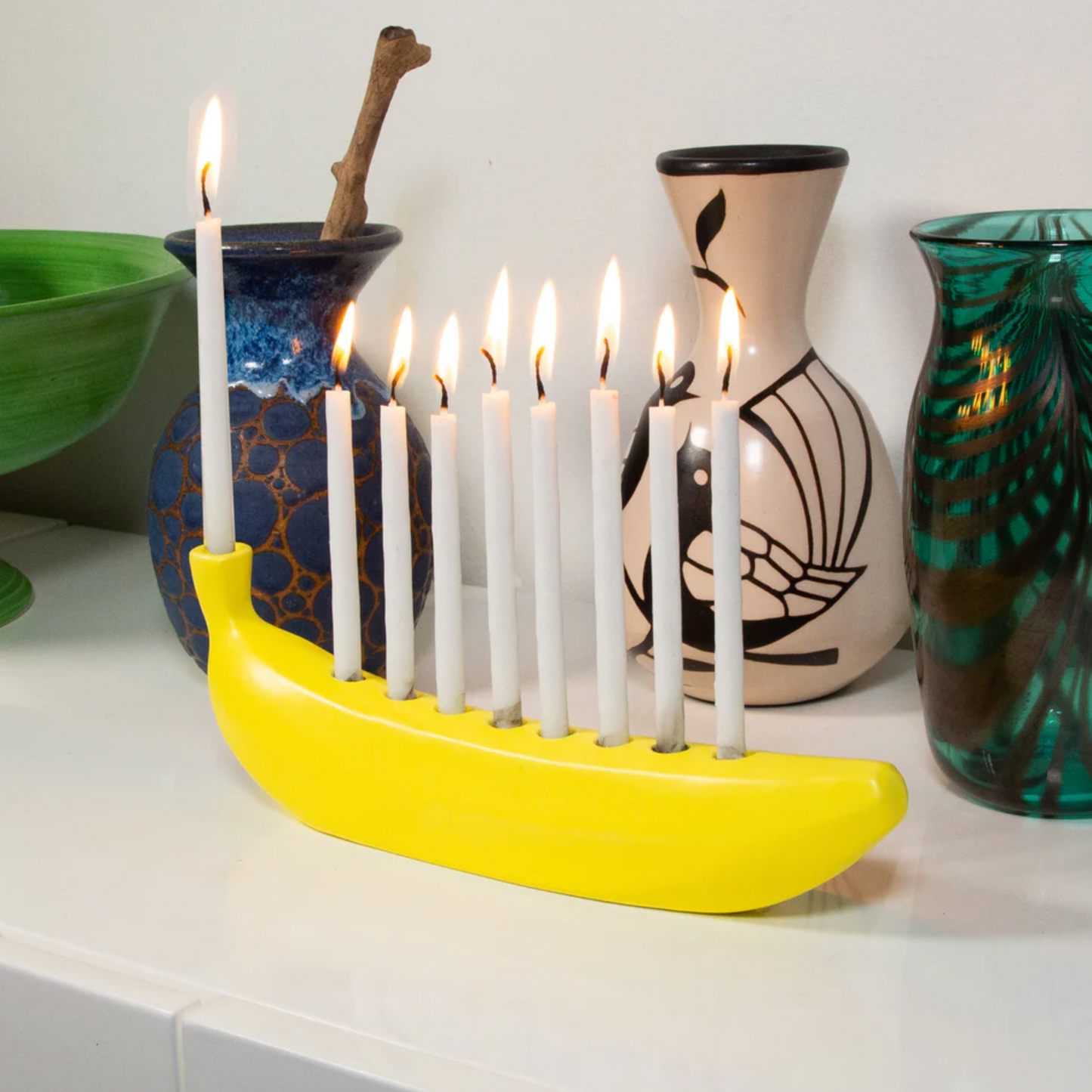 Banana Shaped Menorah