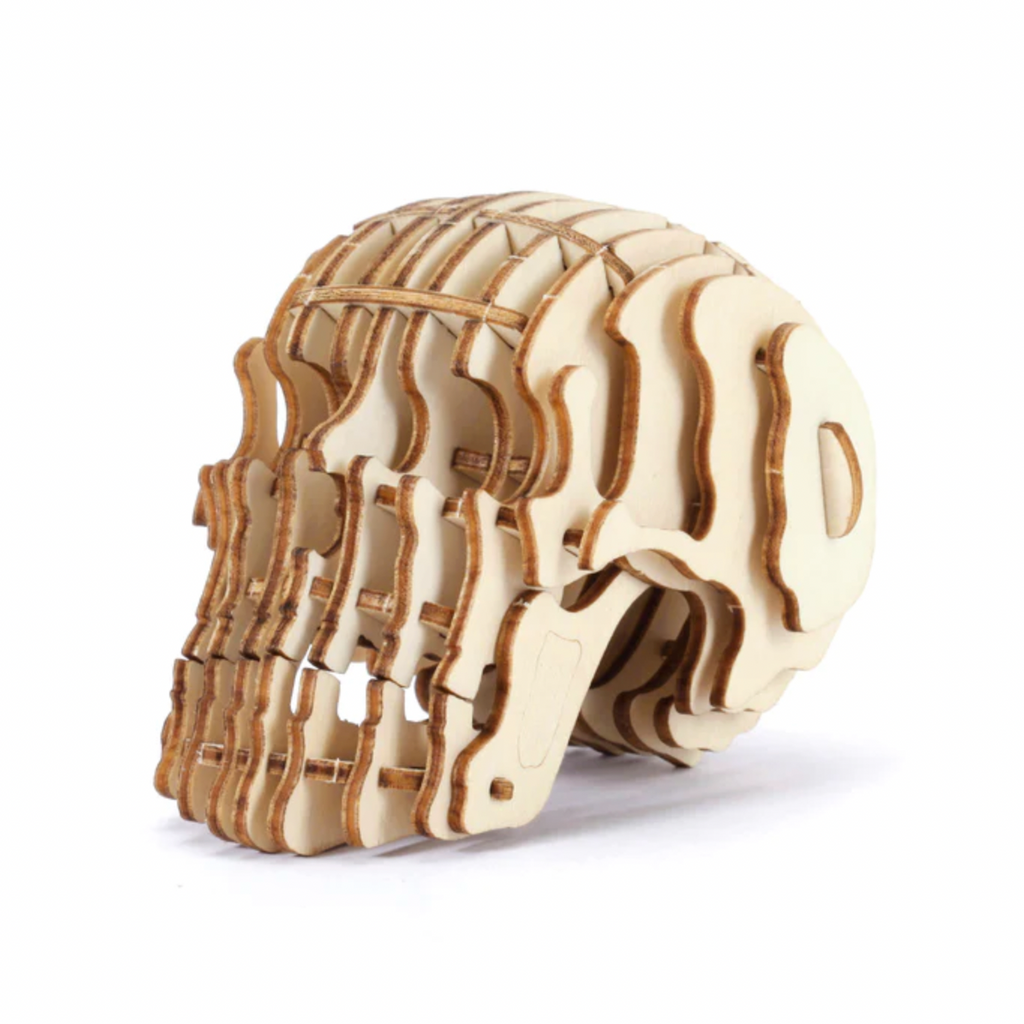 3D Wooden Skull Puzzle