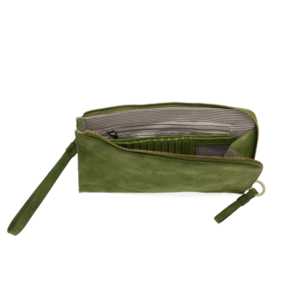 Faux Suede Karina Convertible Wristlet & Wallet