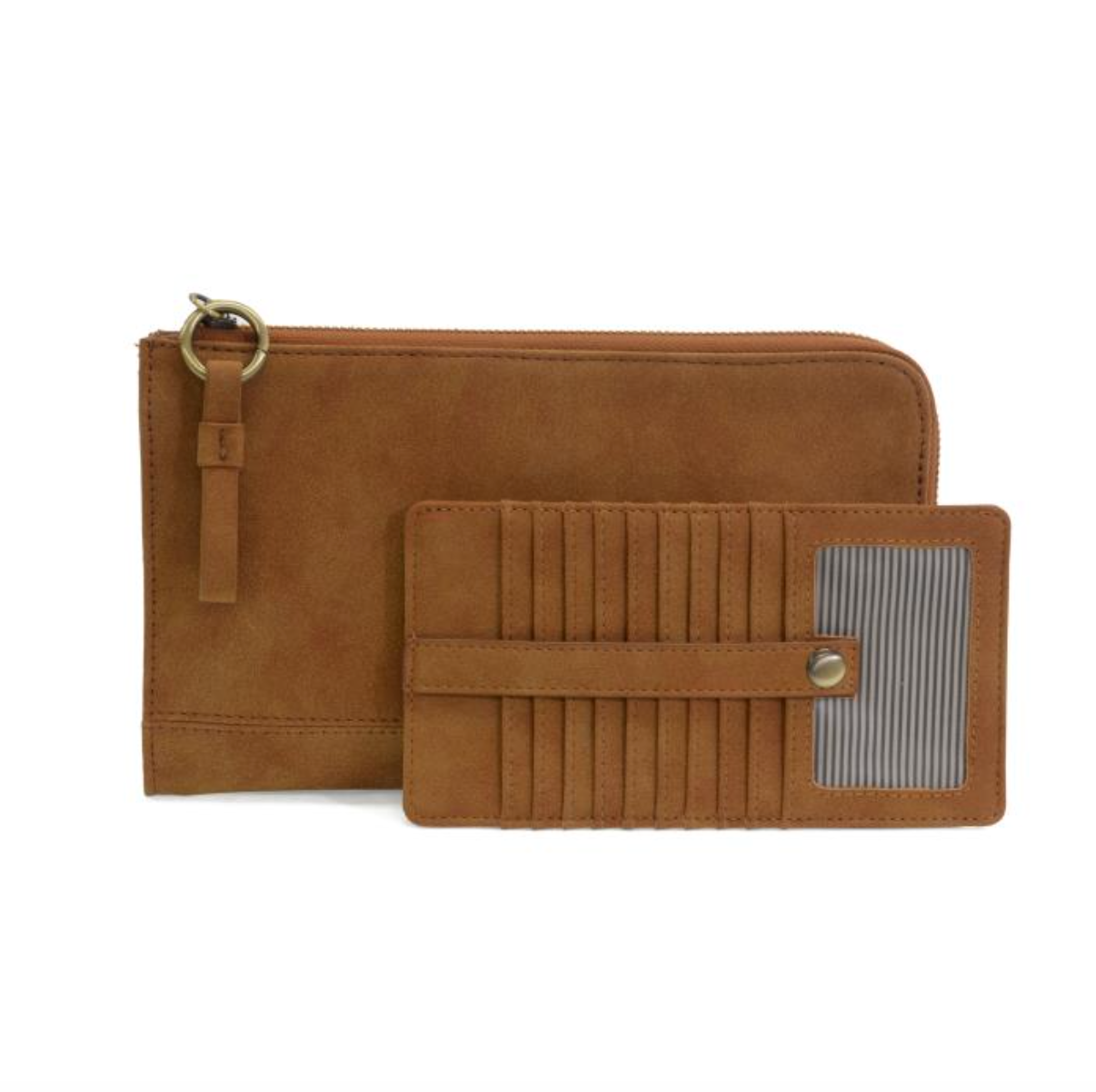 Faux Suede Karina Convertible Wristlet & Wallet