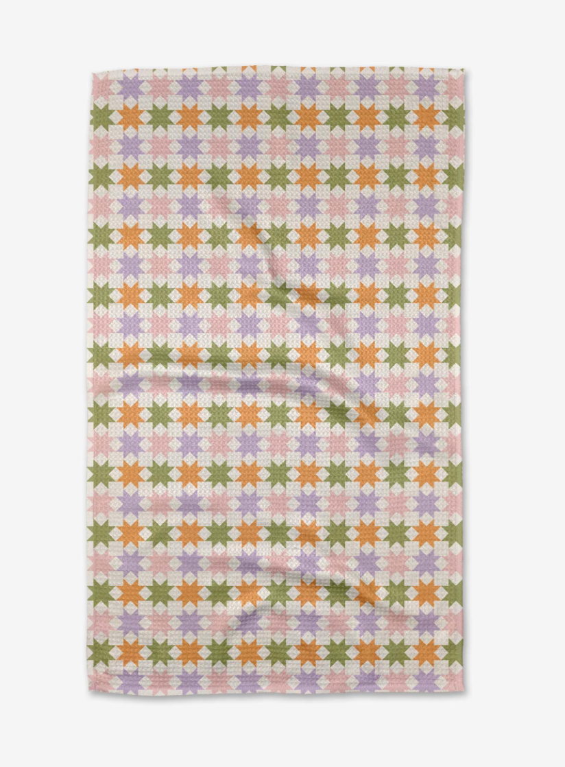 Spring Quilt Tea Towel